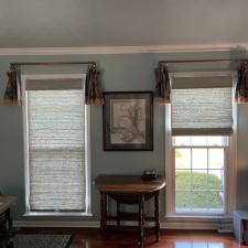 Beautiful Grass Weave Light-Filtering Roman Shades on Bee Tee Ln in Pleasant View, TN